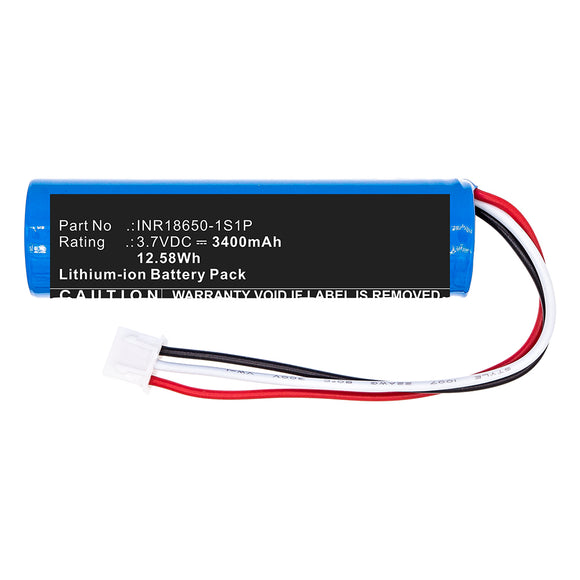 Batteries N Accessories BNA-WB-L13636 Personal Care Battery - Li-ion, 3.7V, 3400mAh, Ultra High Capacity - Replacement for Theradome INR18650-1S1P Battery