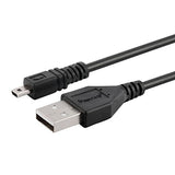 Batteries N Accessories BNA-WB-USB8PIN 3 Ft. USB Type-A To Mini B Cable (8-Pin), Black