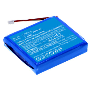 Batteries N Accessories BNA-WB-P17288 2-Way Radio Battery - Li-Pol, 3.7V, 2000mAh, Ultra High Capacity - Replacement for Albrecht ICP083448 Battery