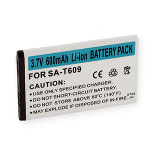 Batteries N Accessories BNA-WB-BLI 998-.6 Cell Phone Battery - Li-Ion, 3.7V, 600 mAh, Ultra High Capacity Battery - Replacement for Samsung T609 Battery