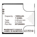 Batteries N Accessories BNA-WB-L19095 Baby Monitor Battery - Li-ion, 3.7V, 1900mAh, Ultra High Capacity - Replacement for Vtech BT290865 Battery