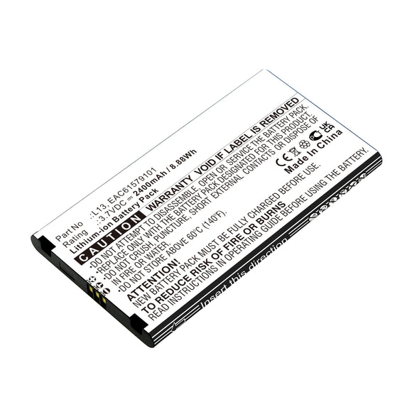Batteries N Accessories BNA-WB-L1552 Wifi Hotspot Battery - Li-ion, 3.7V, 2400mAh, Ultra High Capacity - Replacement for LG EAC61579101 Battery