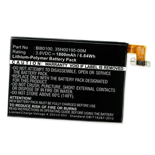 Batteries N Accessories BNA-WB-BLP-1397-1.8 Cell Phone Battery - Li-Pol, 3.8V, 1800 mAh, Ultra High Capacity Battery - Replacement for HTC BL80100 Battery