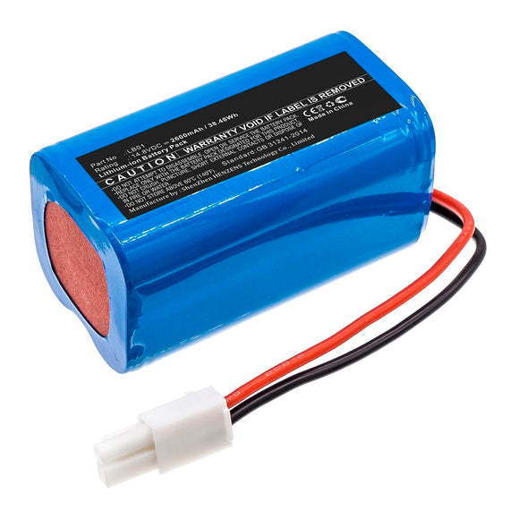 Batteries N Accessories BNA-WB-L11140 Vacuum Cleaner Battery - Li-ion, 14.8V, 2600mAh, Ultra High Capacity - Replacement for Donkey LB01 Battery