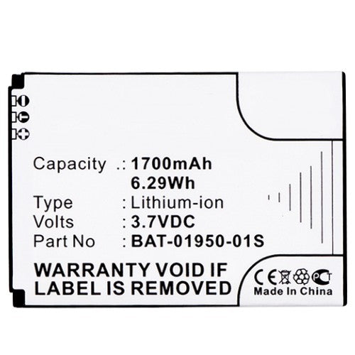 Batteries N Accessories BNA-WB-L8418 Cell Phone Battery - Li-ion, 3.7V, 1700mAh, Ultra High Capacity Battery - Replacement for Socketmobile BAT-01950-01S Battery