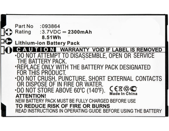 Batteries N Accessories BNA-WB-L8468 Baby Monitor Battery - Li-ion, 3.7V, 2300mAh, Ultra High Capacity Battery - Replacement for BT 93864 Battery