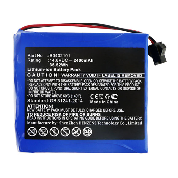 Batteries N Accessories BNA-WB-L15121 Medical Battery - Li-ion, 14.8V, 2400mAh, Ultra High Capacity - Replacement for Million B0402101 Battery