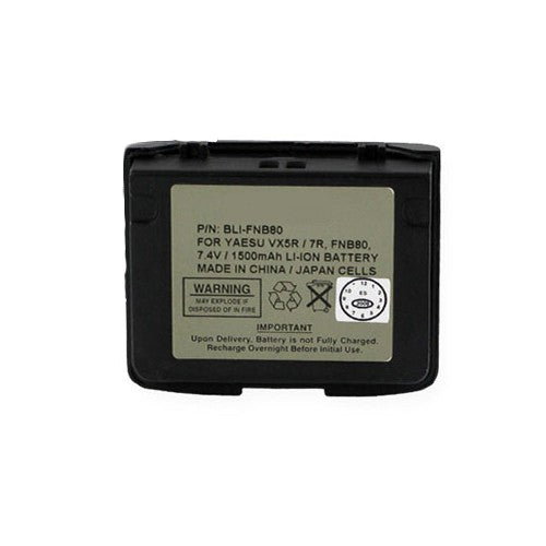 Batteries N Accessories BNA-WB-BLI-FNB80 2-Way Radio Battery - Li-Ion, 7.4V, 1300 mAh, Ultra High Capacity Battery - Replacement for Wilson FNB-80 Battery