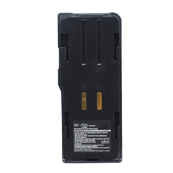 Batteries N Accessories BNA-WB-H13904 2-Way Radio Battery - Ni-MH, 7.2V, 1800mAh, Ultra High Capacity - Replacement for Uniden APX1105 Battery