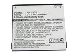 Batteries N Accessories BNA-WB-L11174 Cell Phone Battery - Li-ion, 3.7V, 1200mAh, Ultra High Capacity - Replacement for Emporia AK-V170 Battery