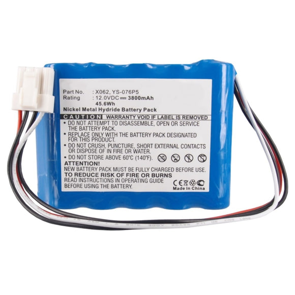 Batteries N Accessories BNA-WB-H9440 Medical Battery - Ni-MH, 12V, 3800mAh, Ultra High Capacity - Replacement for Nihon Kohden X062 Battery