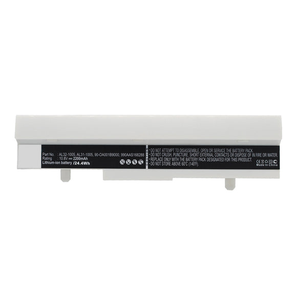 Batteries N Accessories BNA-WB-L15897 Laptop Battery - Li-ion, 10.8V, 2200mAh, Ultra High Capacity - Replacement for Asus AL31-1005 Battery