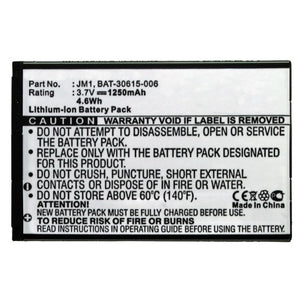 Batteries N Accessories BNA-WB-L9968 Cell Phone Battery - Li-ion, 3.7V, 1250mAh, Ultra High Capacity - Replacement for BlackBerry JM1 Battery