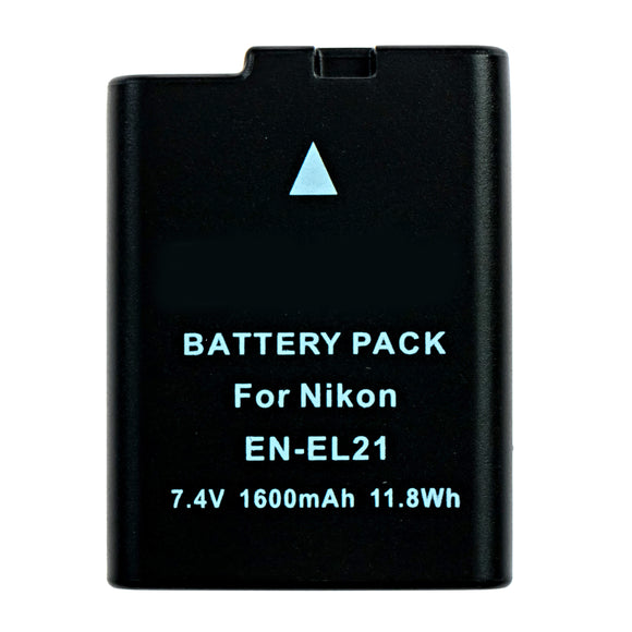 Batteries N Accessories BNA-WB-ENEL21 Digital Camera Battery - Li-Ion, 7.4V, 1600 mAh, Ultra High Capacity Battery - Replacement for Nikon EN-EL21 Battery
