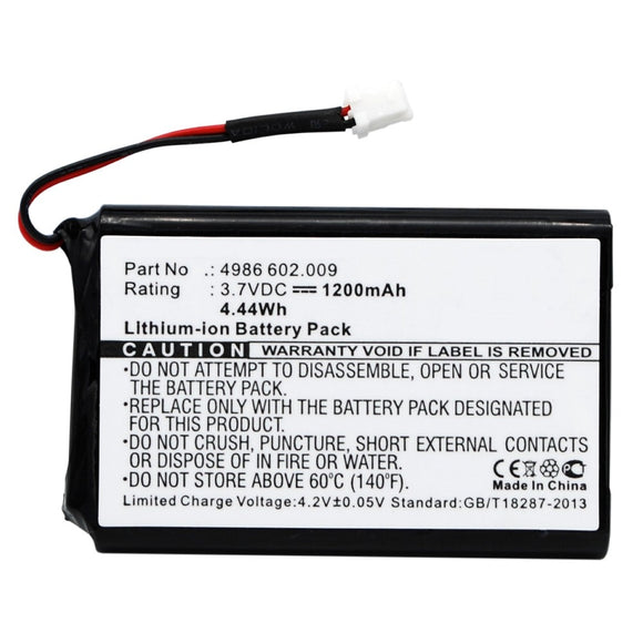 Batteries N Accessories BNA-WB-L9392 Medical Battery - Li-ion, 3.7V, 1200mAh, Ultra High Capacity - Replacement for Eppendorf 4986 602.009 Battery