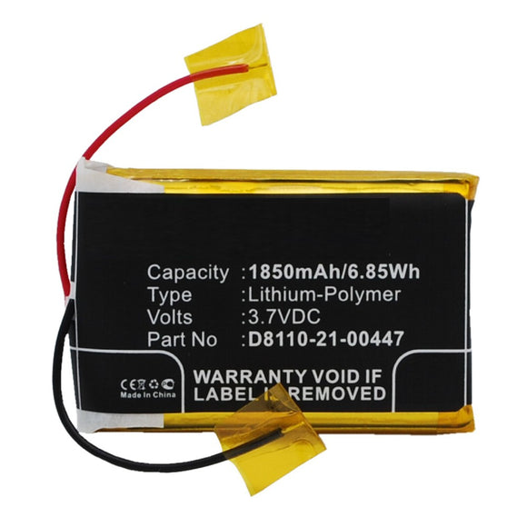 Batteries N Accessories BNA-WB-P7174 DAB Digital Battery - Li-Pol, 3.7V, 1850 mAh, Ultra High Capacity Battery - Replacement for Roberts D8110-21-00447 Battery