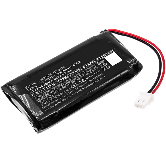 Batteries N Accessories BNA-WB-P11217 Equipment Battery - Li-Pol, 3.7V, 1800mAh, Ultra High Capacity - Replacement for EXFO GP-2150 Battery