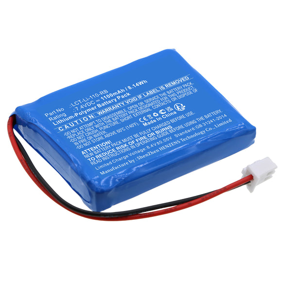 Batteries N Accessories BNA-WB-P18576 Digital Scale Battery - Li-Pol, 7.4V, 1100mAh, Ultra High Capacity - Replacement for Tree LCT-Li-110-RB Battery