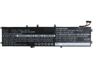 Batteries N Accessories BNA-WB-L4572 Laptops Battery - Li-Ion, 11.4V, 7300 mAh, Ultra High Capacity Battery - Replacement for Dell 01P6KD Battery