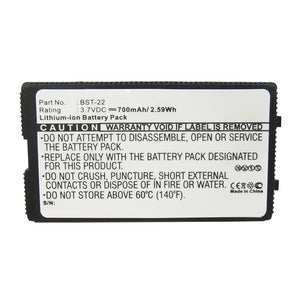 Batteries N Accessories BNA-WB-L15669 Cell Phone Battery - Li-ion, 3.7V, 700mAh, Ultra High Capacity - Replacement for Sony Ericsson BST-22 Battery