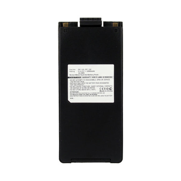 Batteries N Accessories BNA-WB-H12053 2-Way Radio Battery - Ni-MH, 9.6V, 2500mAh, Ultra High Capacity - Replacement for Icom BP-196 Battery