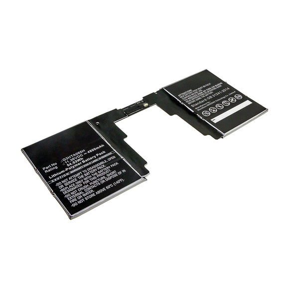 Batteries N Accessories BNA-WB-P15382 Tablet Battery - Li-Pol, 11.36V, 4800mAh, Ultra High Capacity - Replacement for Microsoft G3HTA065H Battery