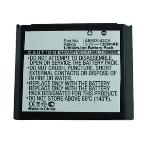 Batteries N Accessories BNA-WB-L16911 Cell Phone Battery - Li-ion, 3.7V, 1300mAh, Ultra High Capacity - Replacement for Samsung AB503442BABSTD Battery