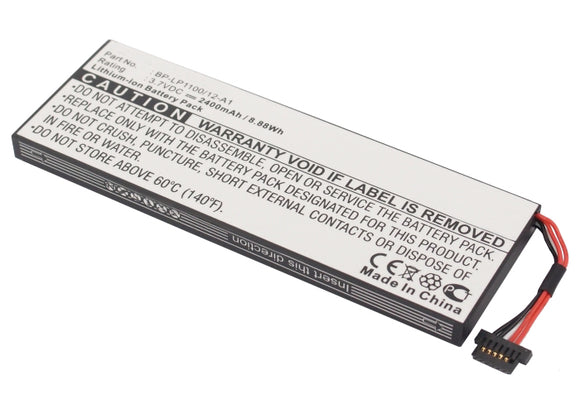 Batteries N Accessories BNA-WB-L10320 GPS Battery - Li-ion, 3.7V, 2400mAh, Ultra High Capacity - Replacement for Becker BP-LP1100/12-A1 Battery