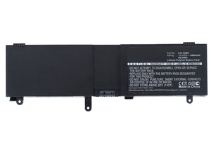 Batteries N Accessories BNA-WB-P4520 Laptops Battery - Li-Pol, 15V, 4000 mAh, Ultra High Capacity Battery - Replacement for Asus C41-N550 Battery