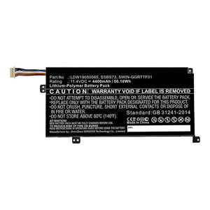 Batteries N Accessories BNA-WB-P15056 Laptop Battery - Li-Pol, 11.4V, 4400mAh, Ultra High Capacity - Replacement for Mechrevo LDW19050065 Battery