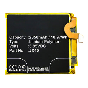 Batteries N Accessories BNA-WB-P14566 Cell Phone Battery - Li-Pol, 3.85V, 2850mAh, Ultra High Capacity - Replacement for Motorola JX40 Battery