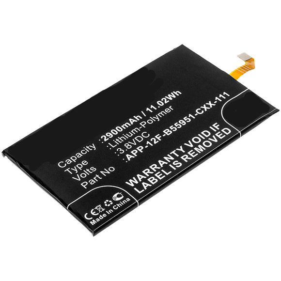 Batteries N Accessories BNA-WB-P8263 Cell Phone Battery - Li-Pol, 3.8V, 2900mAh, Ultra High Capacity Battery - Replacement for CAT APP-12F-B55951-CXX-111 Battery