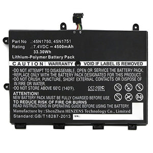 Batteries N Accessories BNA-WB-P12675 Laptop Battery - Li-Pol, 7.4V, 4500mAh, Ultra High Capacity - Replacement for Lenovo SB10J79001 Battery