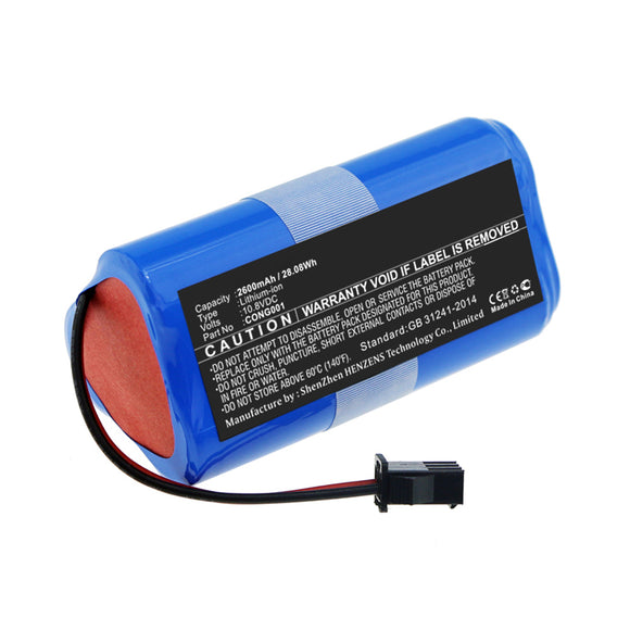 Batteries N Accessories BNA-WB-L11137 Vacuum Cleaner Battery - Li-ion, 10.8V, 2600mAh, Ultra High Capacity - Replacement for CECOTEC CONG0001 Battery