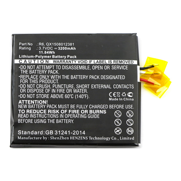 Batteries N Accessories BNA-WB-P15485 Cell Phone Battery - Li-Pol, 3.7V, 3200mAh, Ultra High Capacity - Replacement for Aspera QX1508012381 Battery