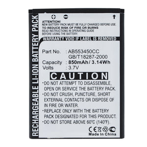 Batteries N Accessories BNA-WB-L13077 Cell Phone Battery - Li-ion, 3.7V, 850mAh, Ultra High Capacity - Replacement for Samsung AB49051E Battery