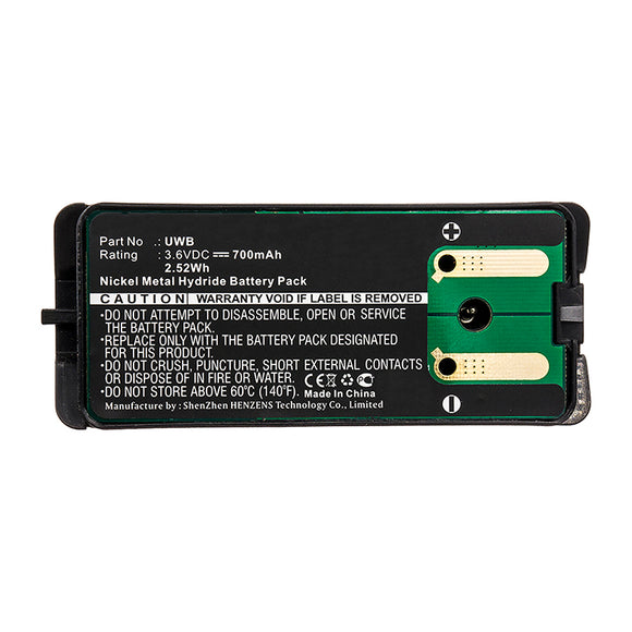 Batteries N Accessories BNA-WB-H12401 Remote Control Battery - Ni-MH, 3.6V, 700mAh, Ultra High Capacity - Replacement for JAY UWB Battery