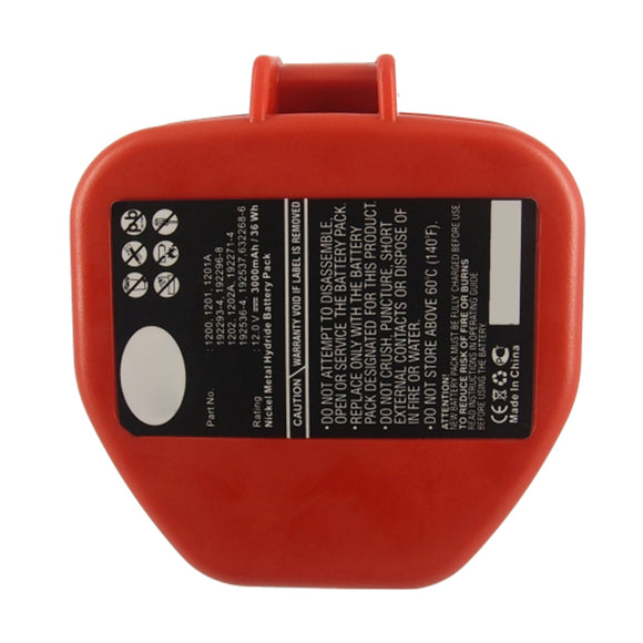 Batteries N Accessories BNA-WB-H15242 Power Tool Battery - Ni-MH, 12V, 3000mAh, Ultra High Capacity - Replacement for Makita 1200 Battery