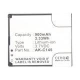 Batteries N Accessories BNA-WB-L15549 Cell Phone Battery - Li-ion, 3.7V, 900mAh, Ultra High Capacity - Replacement for Emporia AK-C145 Battery