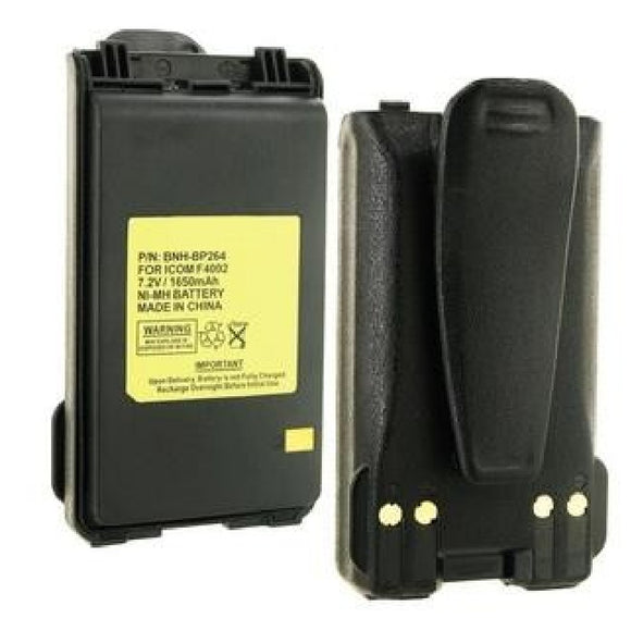 Batteries N Accessories BNA-WB-BNH-BP264 2-Way Radio Battery - Ni-MH, 7.2V, 1650 mAh, Ultra High Capacity Battery - Replacement for Icom BP264 Battery