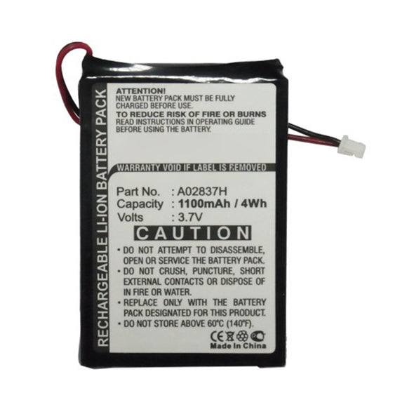 Batteries N Accessories BNA-WB-L16189 PDA Battery - Li-ion, 3.7V, 1100mAh, Ultra High Capacity - Replacement for Audio Guidie Personalguide III Audioguides Battery
