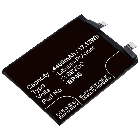 Batteries N Accessories BNA-WB-P17379 Cell Phone Battery - Li-Pol, 3.89V, 4400mAh, Ultra High Capacity - Replacement for Xiaomi BP46 Battery
