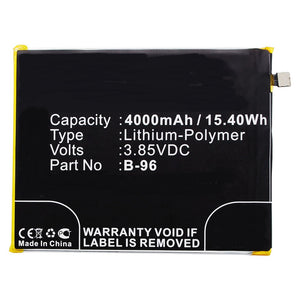 Batteries N Accessories BNA-WB-P9945 Cell Phone Battery - Li-Pol, 3.85V, 4000mAh, Ultra High Capacity - Replacement for BBK BK-B-96 Battery