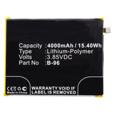 Batteries N Accessories BNA-WB-P9945 Cell Phone Battery - Li-Pol, 3.85V, 4000mAh, Ultra High Capacity - Replacement for BBK BK-B-96 Battery