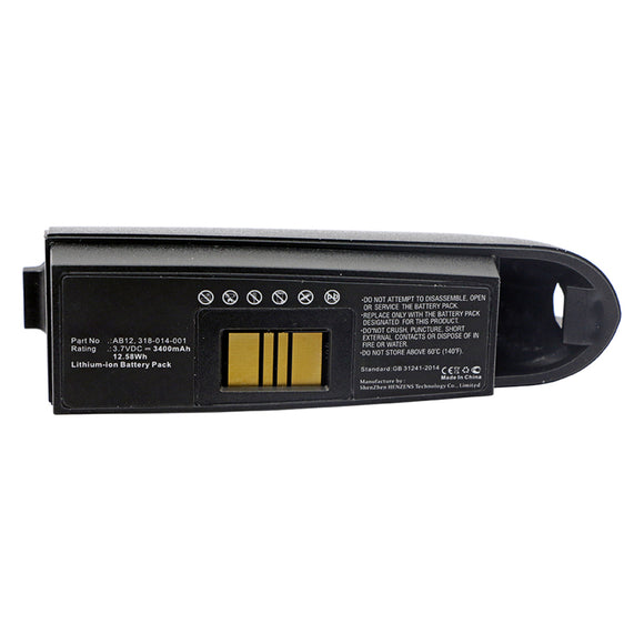 Batteries N Accessories BNA-WB-L12117 Barcode Scanner Battery - Li-ion, 3.7V, 3400mAh, Ultra High Capacity - Replacement for Intermec 318-014-001 Battery