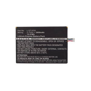 Batteries N Accessories BNA-WB-P12858 Tablet Battery - Li-Pol, 3.7V, 3650mAh, Ultra High Capacity - Replacement for Lenovo L12D1P31 Battery