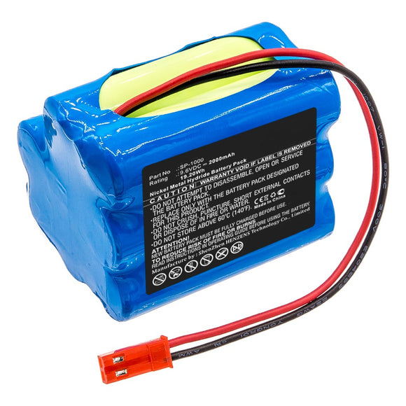 Batteries N Accessories BNA-WB-H10781 Medical Battery - Ni-MH, 9.6V, 2000mAh, Ultra High Capacity - Replacement for Annol 0 Battery