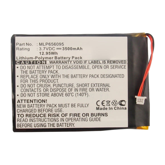 Batteries N Accessories BNA-WB-P14761 Cell Phone Battery - Li-Pol, 3.7V, 3500mAh, Ultra High Capacity - Replacement for Pandigital MLP656095 Battery