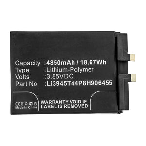 Batteries N Accessories BNA-WB-P14041 Cell Phone Battery - Li-Pol, 3.85V, 4850mAh, Ultra High Capacity - Replacement for ZTE Li3945T44P8H906455 Battery