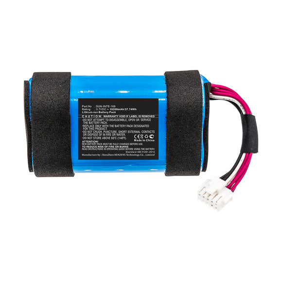 Batteries N Accessories BNA-WB-L12825 Speaker Battery - Li-ion, 3.7V, 10200mAh, Ultra High Capacity - Replacement for JBL SUN-INTE-168 Battery